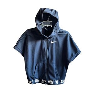 Nike Big Girl’s Short Sleeve Hoodie size XL Black